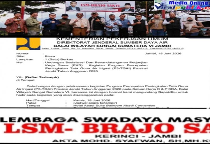 LSM Brajo Sakti Soroti Program P3-TGAI di Kerinci: Hanya Topeng Segelintir Orang dan Jadi Proyek Siluman