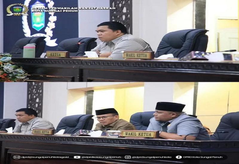 Pimpin Rapat Gabungan, Hutri Randa Bahas Rekomendasi Raperda Pertanggungjawaban APBD Sungai Penuh TA 2025