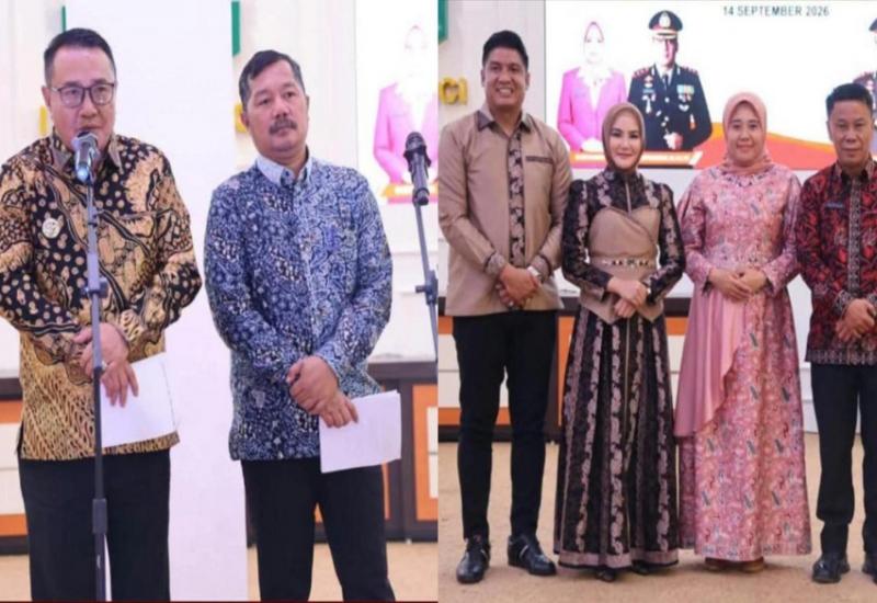 Momen Lepas Sambut Kapolres Kerinci, Wako Alfin Ajak Jaga Keamanan Wilayah