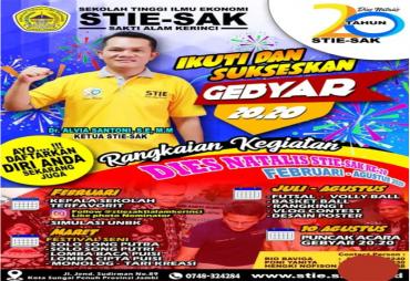 Gebyar 20.20 Dies Natalis STIE-SAK