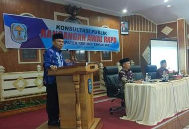 Bupati Adirozal Resmi Buka Rapat Rancangan Awal RKPD Kabupaten Keinci 2021 