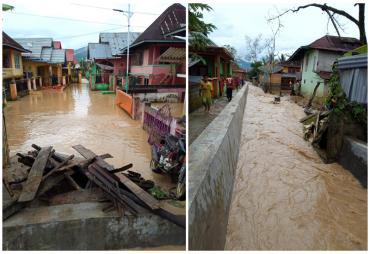 Pemerintah Di Minta Segera Menangani Ratusan Rumah Warga di 3 Desa Sungai Abu Kerinci Terendam Banjir, 6 Pagar Ambruk