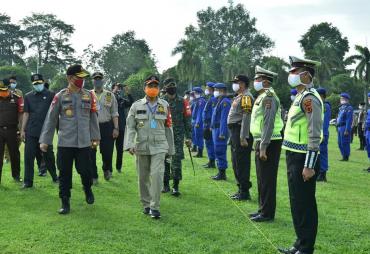 Fachrori Pimpin Apel Terpadu Pendisiplinan Protokol Kesehatan Tingkat Provinsi Jambi