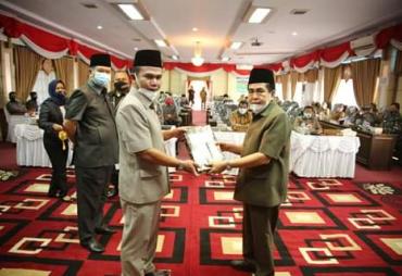 Wako AJB Sampaikan Pengantar Ranperda APBD 2021  Peningkatan Infrastruktur Jalan, Irigasi dan Jaringan jadi Prioritas.
