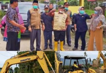PEMKAB  kerinci Turun Langsun tinjau lokasi  longsor