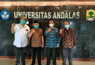 Bupati Kabupaten Kerinci Dr. H. Adirozal, MSi Bekunjung ke UNAND di Kampus Limau Manis Padang