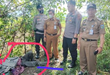 Heboh, Warga Lingkungan Satu Temukan Mayat Ditepi Sawah