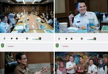 Dihadapan Menteri Pariwisata & Ekraf Sandiaga Uno, Wawako Antos Usulkan Program Prioritas