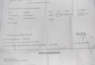 Bukti Surat Rujukan