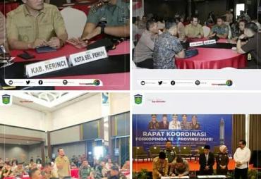  Wawako Antos hadiri Rakor Forkopimda Se-Provinsi Jambi Tahun 2023