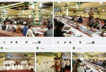 Pemkot Sungai Penuh Hadiri Syukuran Pelepasan Calon Jemaah Haji Kecamatan Pondok Tinggi 