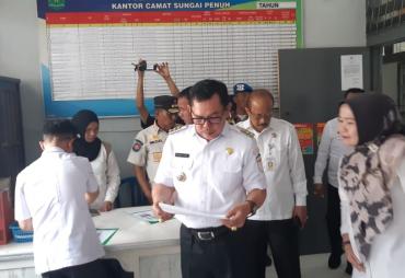 Wako Ahmadi Sidak Ke Kantor Kecamatan Dalam Kota Sungai Penuh