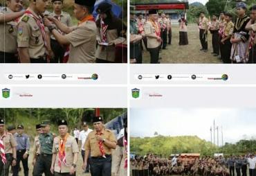 Sekda Alpian Buka Raimuna Pramuka Kwarcab Sungai Penuh Tahun 2023