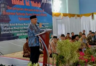 Bupati Adirozal Hadiri Halal Bihalal Jamaah Calon Haji HKKN