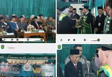 Sekda Sungai Penuh Hadiri sidang senat terbuka Wisuda IAIN Kerinci ke VII tahun 2023