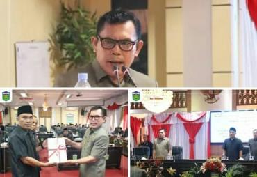 Paripurna, Wako Ahmadi Sampaikan Ranperda Pertanggungjawaban APBD TA 2022
