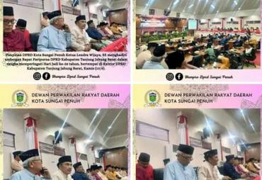 DPRD Kota Sungai Penuh Hadiri Paripurna Hari Jadi Tanjabbar Ke 58
