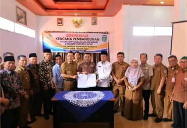 Wako Ahmadi Buka Sosialisasi Pembangunan Instalasi Air Minum PDAM Tirta Khayangan 