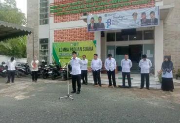 Kementerian Agama Kabupaten Kerinci  Apel Perdana Hari Pertama Kerja, Ini Kata Pahrizal