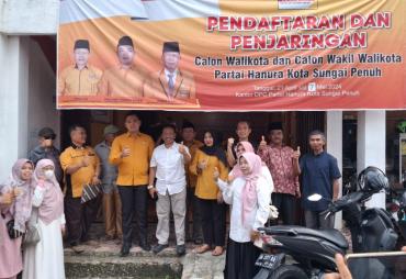 Balon Walikota Sungai Penuh Noviar Zen Daftarkan Diri Ke Hanura