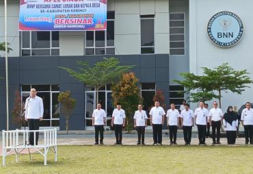 Apel Siaga Bersama BNN Jambi, Pj Bupati Asraf : Inovasi Baru Wujudkan Desa Bersinar