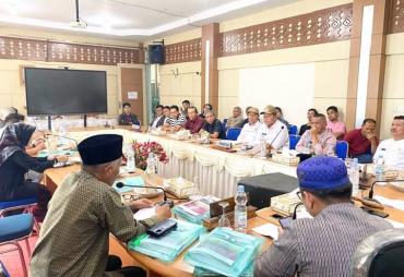 Masalah Pembangunan Di Desa Pasar Baru, Komisi I DPRD Sungai Penuh Lakukan Hearing