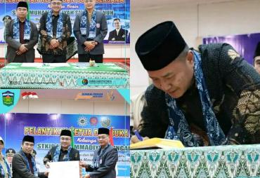 Wako Alfin dan Wawako Azhar Hadiri Pelantikan Ketua STKIP Muhammadiyah