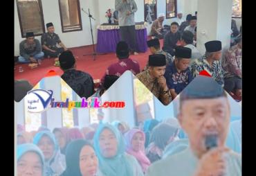 Bersama Istri, Wakil Bupati Kerinci Hadiri Majelis Taklim di Talang Kemulung