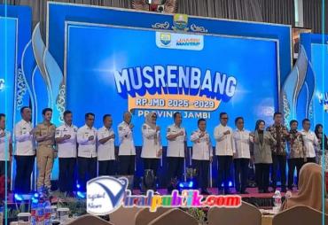 Wawako Azhar Hamzah Hadiri Musrenbang RPJMD Provinsi Jambi 2025–2029