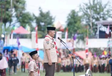 Bupati Kerinci Pimpin Upacara Pembukaan Jambore Pramuka Kwartir Ranting Siulak dan Siulak Mukai