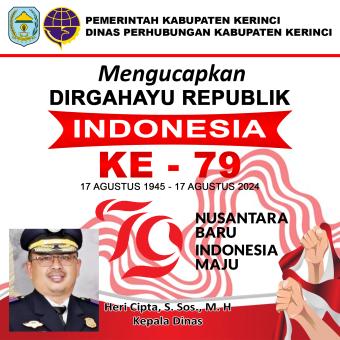 Dinas Perhubungan Kerinci Ucapan HUT RI ke 79