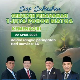 Kementerian Agama Kabupaten Kerinci  Siap Sukseskan Gerakan Penanaman 1 Juta Pohon Matoa, 22 April 2025