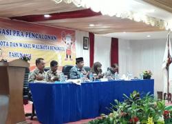Kegiatan Sosialisasi Pra Pencalonan Pemilihan Walikota dan Wakil Walikota Bengkulu Tahun 2018, Rabu (30/08/2017)