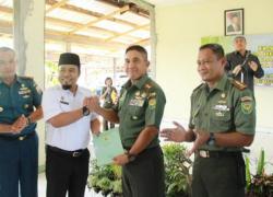 Walikota Bengkulu Helmi Hasan saat Halal bi Halal keluarga besar Kodim 0407 Kota Bengkulu