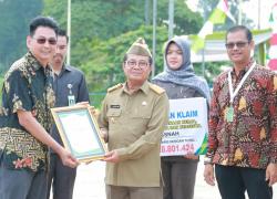 Peringatan Bulan Keselamatan dan Kesehatan Kerja (K3) Nasional Tingkat Provinsi Jambi Tahun 2019, yang dipusatkan di Kabupaten Batanghari, tepatnya lokasi PT Aneka Bumi Pratama (ABP) di Kecamatan Pemayung, Muara Bulian.