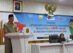 Sosialisasi Laporan Harta Kekayaan Penyelenggara Negara (LHKPN) melalui Aplikasi e-LHKPN Tahun 2019.