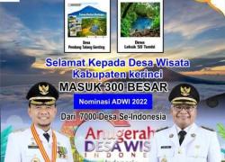 Pemkab Kerinci Masuk 300 Besar ADWI se Indonesia.