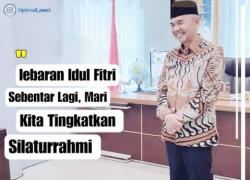 Bupati Kerinci.H.Adi rozal Ucapkan Selamat Lebaran 1443 H