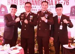 Wakili Walikota, Sekda Alpian Hadiri Puncak  Peringatan HUT Bhayangkara Ke 76