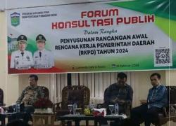 Pemkot Sungai Penuh Hadiri Forum Konsultasi Publik Terkai RKPD Tahun 2024