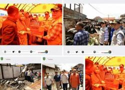 Wako Ahmadi Salurkan Bantuan Kebakaran Ke Kelurahan Dusun Baru