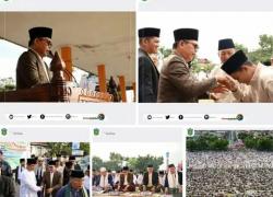 Pemkot Sungai Penuh Salat Idul Fitri Bersama Masyarakat Di Lapangan Merdeka