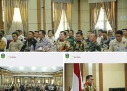 Wako Ahmadi  Dan Wawako Antos Hadiri Halal bi Halal Persatuan TNI-POLRI uhang Kincai - Riau