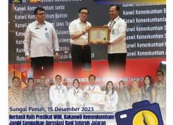 Berhasil Raih Predikat WBK, Kakanwil Kemenkumham Jambi Sampaikan Apresiasi Bagi Seluruh Jajaran