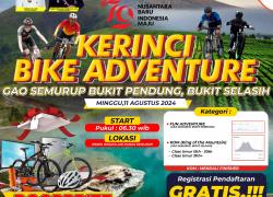Spektakuler, Kerinci Siap Sambut Event Kerinci Bike Adventure 2024