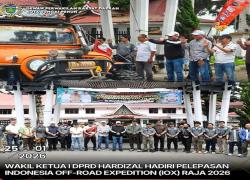 Wakil Ketua I DPRD Hardizal Hadiri Pelepasan Indonesia Off-Road Expedition (IOX) Raja 2026