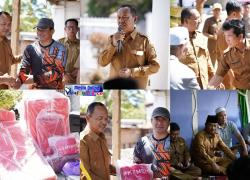 Peduli Korban Kebakaran, Wabup Murison Serahkan Bantuan di Desa Sebukar