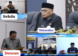 Wawako Azhar Hamzah Sampaikan Tanggapan Pemerintah Atas Pandangan Fraksi DPRD Terkait Raperda LPj APBD 2025