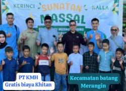 Wujud Kepedulian Sosial, PT KMH Gelar Khitan Massal Gratis bagi 50 Anak di Batang Merangin