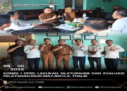 Tingkatkan Mutu Pelayanan, Komisi I DPRD Sungai Penuh Evaluasi RSUD Mayjen H.A. Thalib